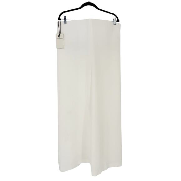 Tuckernuck Strapless Ivory Cream White Crepe Marin Midi Long Dress Size Medium - Picture 4 of 8